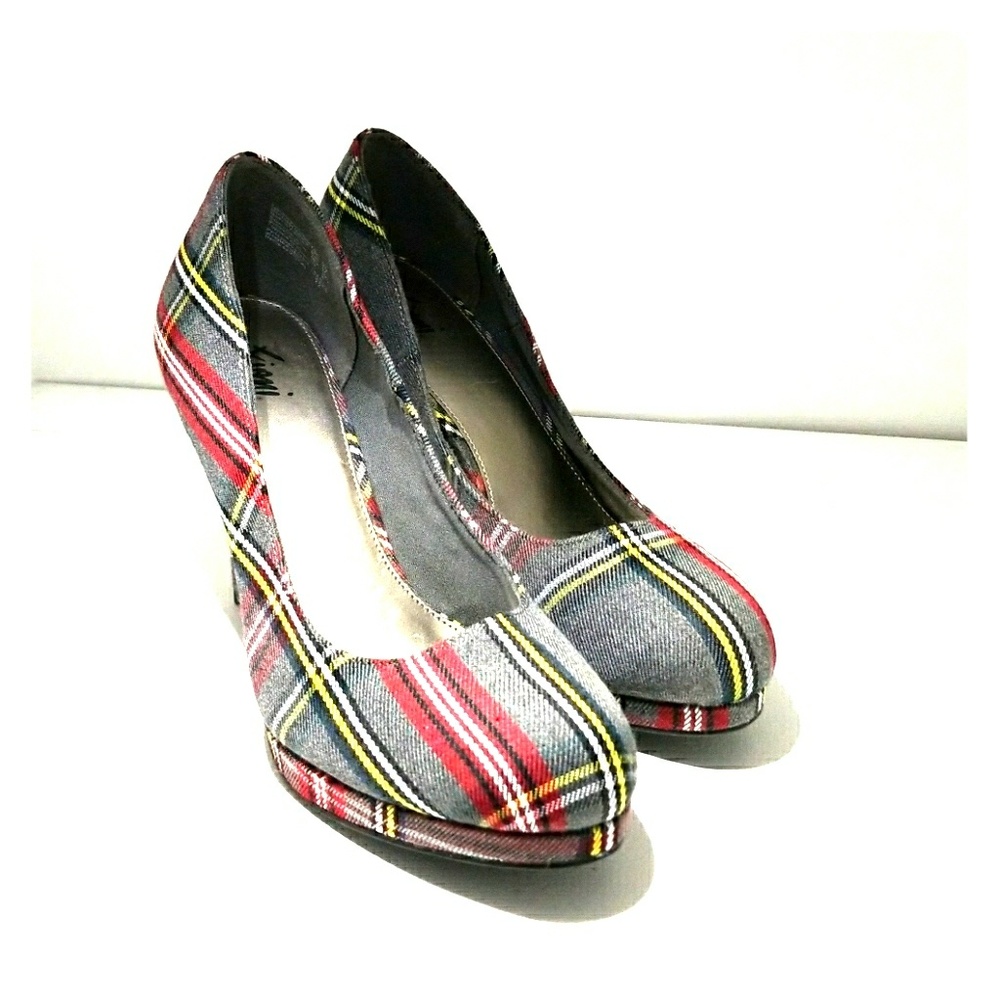 FIONI Plaid formal/casual/heels New
